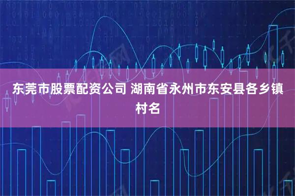 东莞市股票配资公司 湖南省永州市东安县各乡镇村名