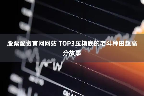 股票配资官网网站 TOP3压箱底的宅斗种田超高分故事
